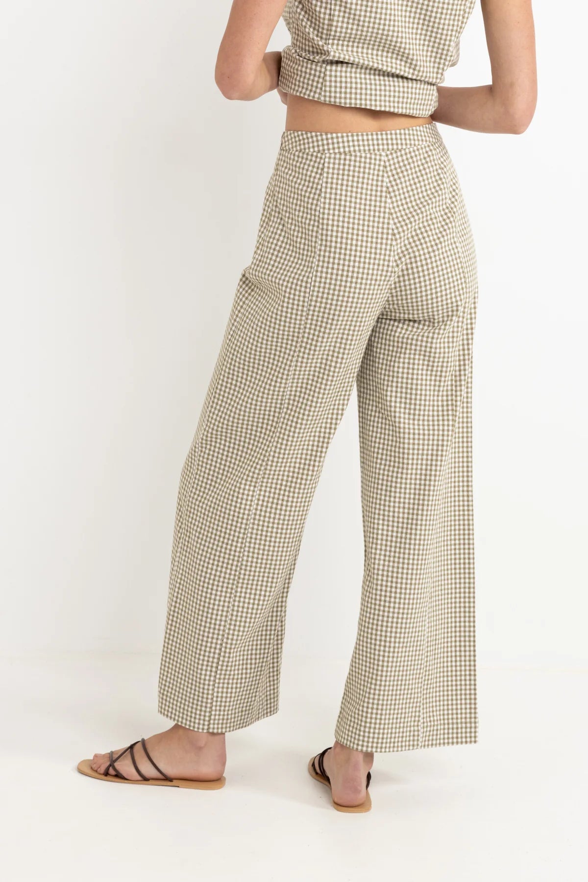 RHYTHM LOLA CHECK WIDE LEG PANT