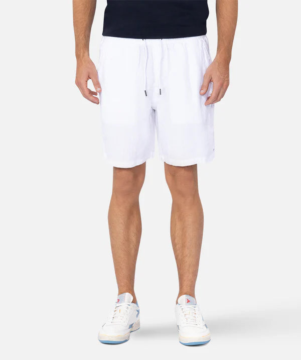 INDUSTRIE THE MARINA LINEN SHORT ANT WHITE