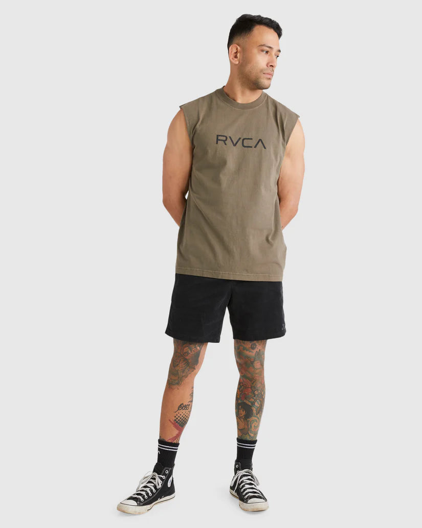 BIG RVCA WASHED MUSCLE MUSHROOM