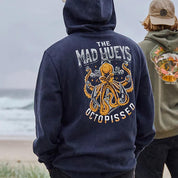 MAD HUEYS ANCHOR OCTOPISSED HOODED PULLOVER