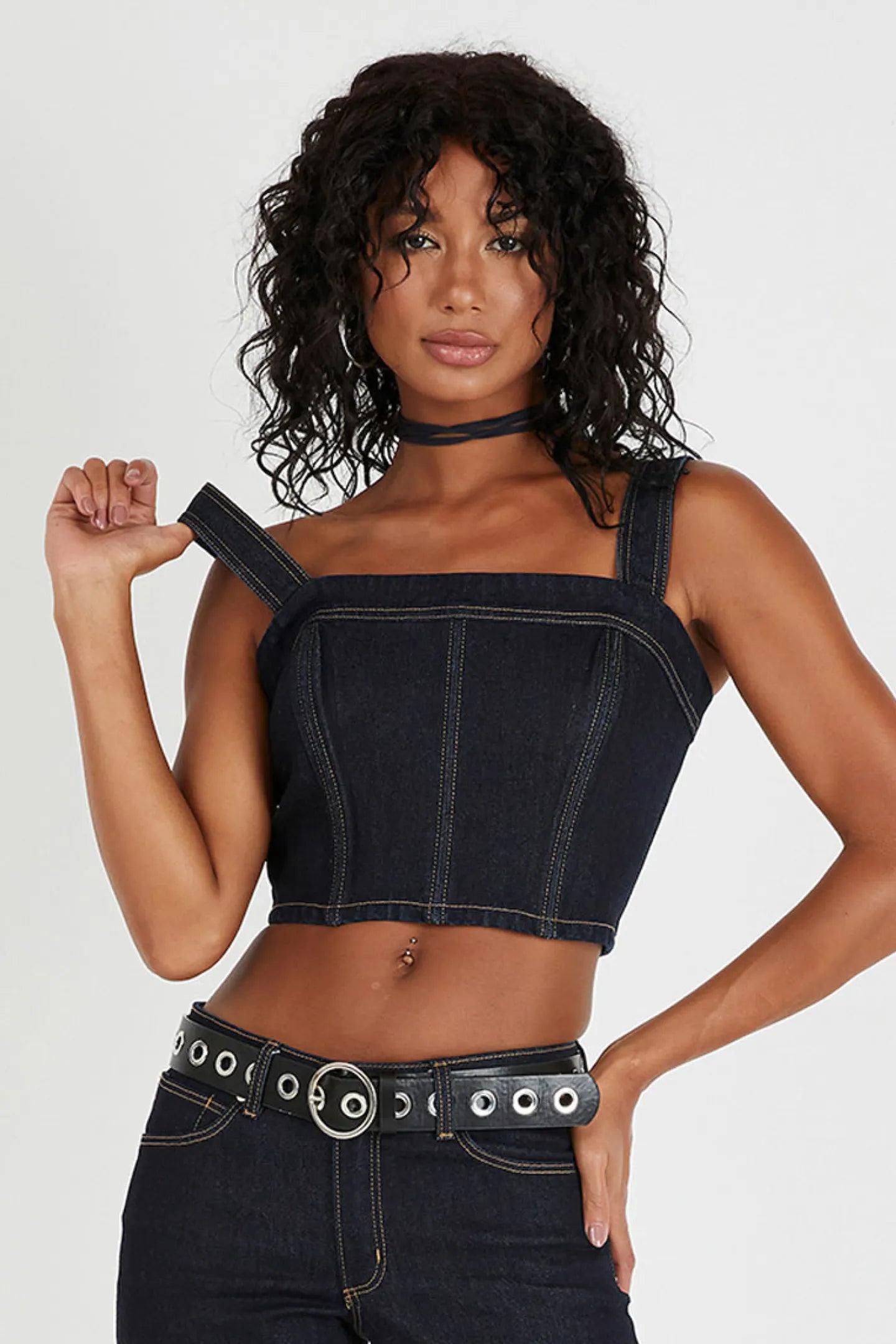 ABRAND A DENIM BODICE ALICE