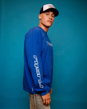 RUSTY JETSETTER LONG SLEEVE TEE - ROYAL BLUE