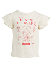 EVE GIRL VENICE FRILL TEE