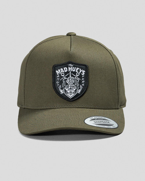 AHOY FKERS SHIELD TWILL SNAPBACK OLIVE