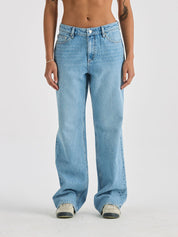 LEE MID BAGGY JEANS SKYLINE BLUE