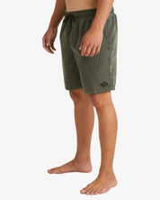 BILLABONG ALL DAY OVERDYE LAYBACK BOARDSHORTS - DARK MILITARY