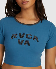 RVCA STRANGE TIMES HALF BABY TEE