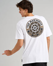 HUEYS SHIP WHEEL TEE - WHITE