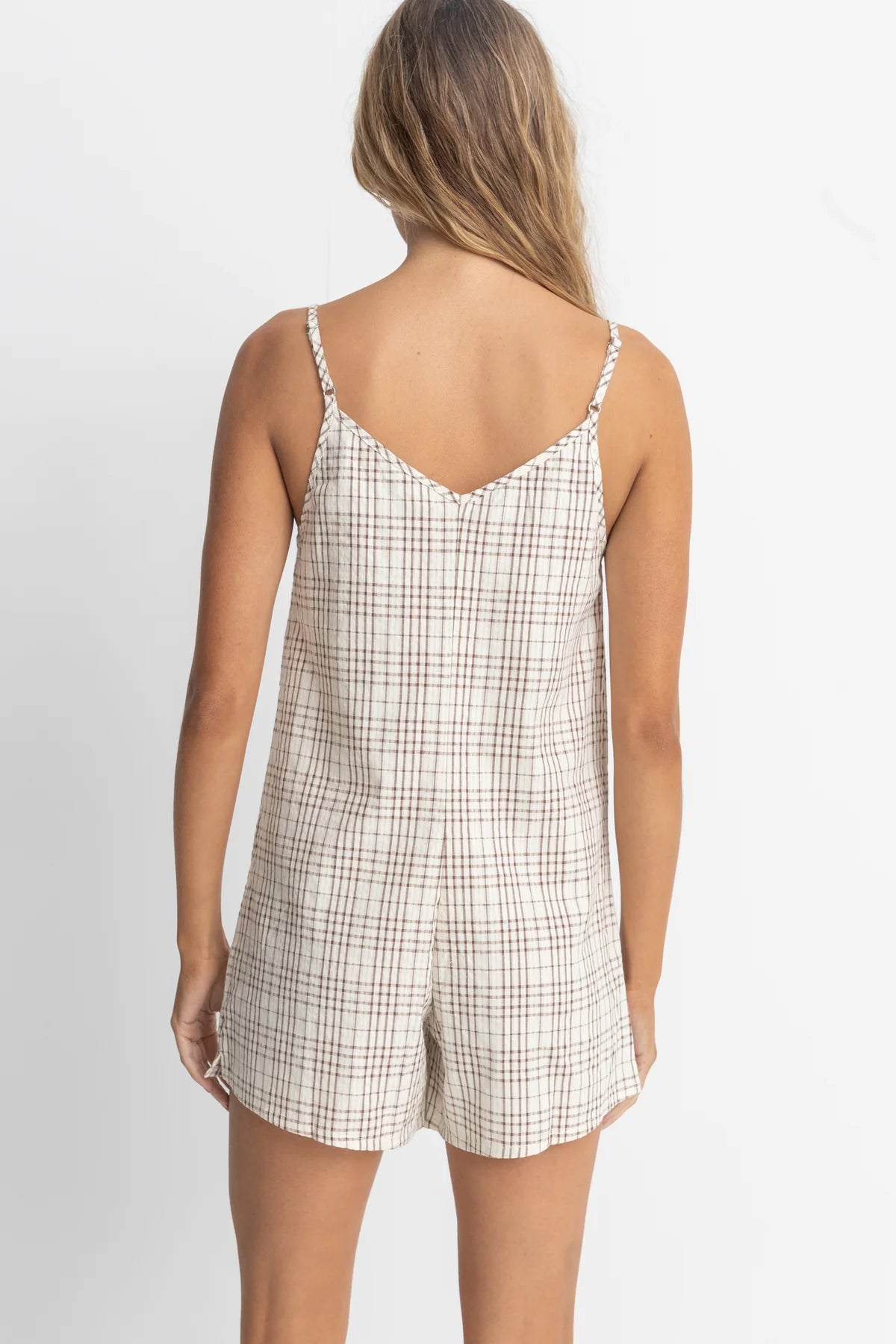 RHYTHM RUMI CHECK ROMPER