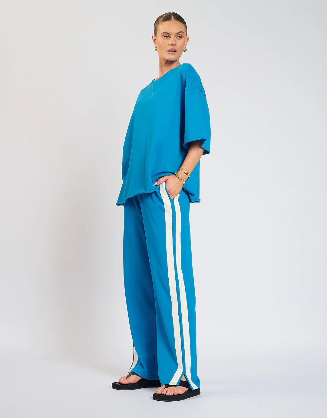 LUNA LANE THE MARLEY PANTS AZURE BLUE