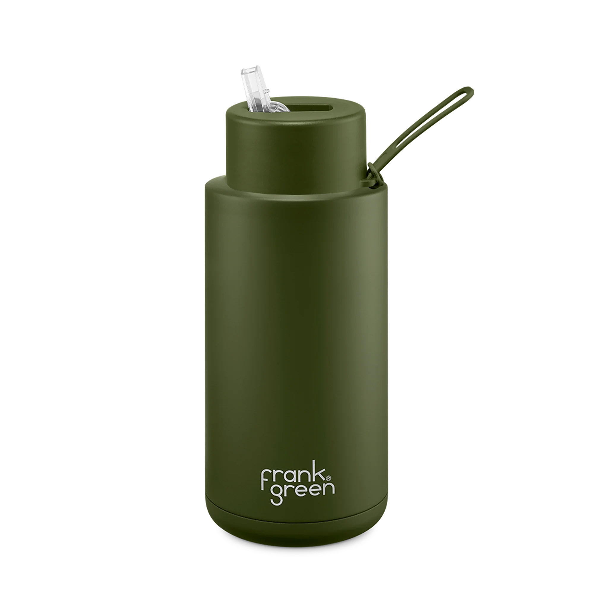 FRANK GREEN 34OZ CERAMIC REUSABLE BOTTLE STRAW