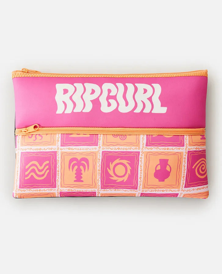 RIPCURL XL PENCIL CASE VARIETY HOT PINK