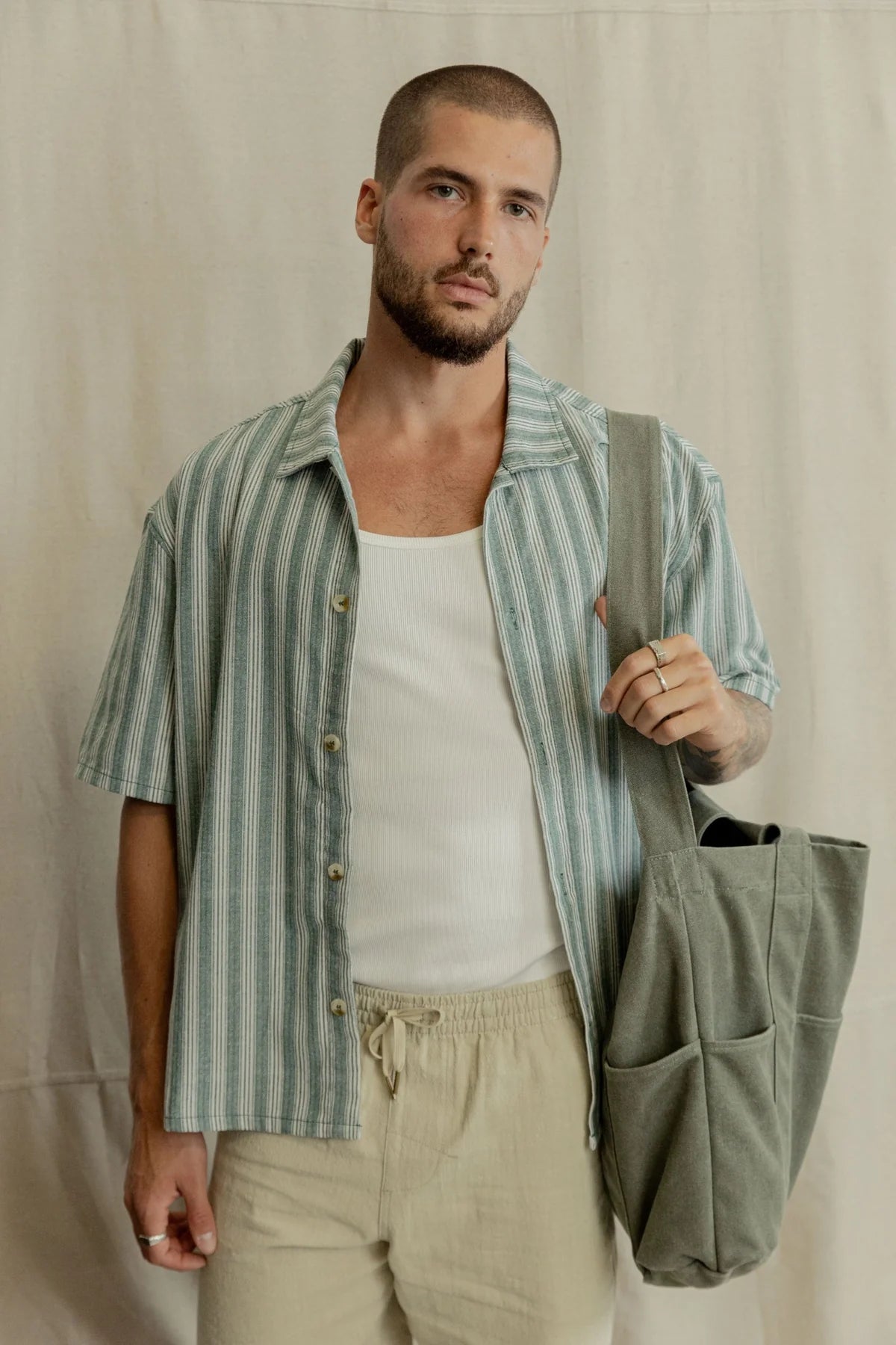 RHYTHM BUTCHER STRIPE RELAXED SHIRT