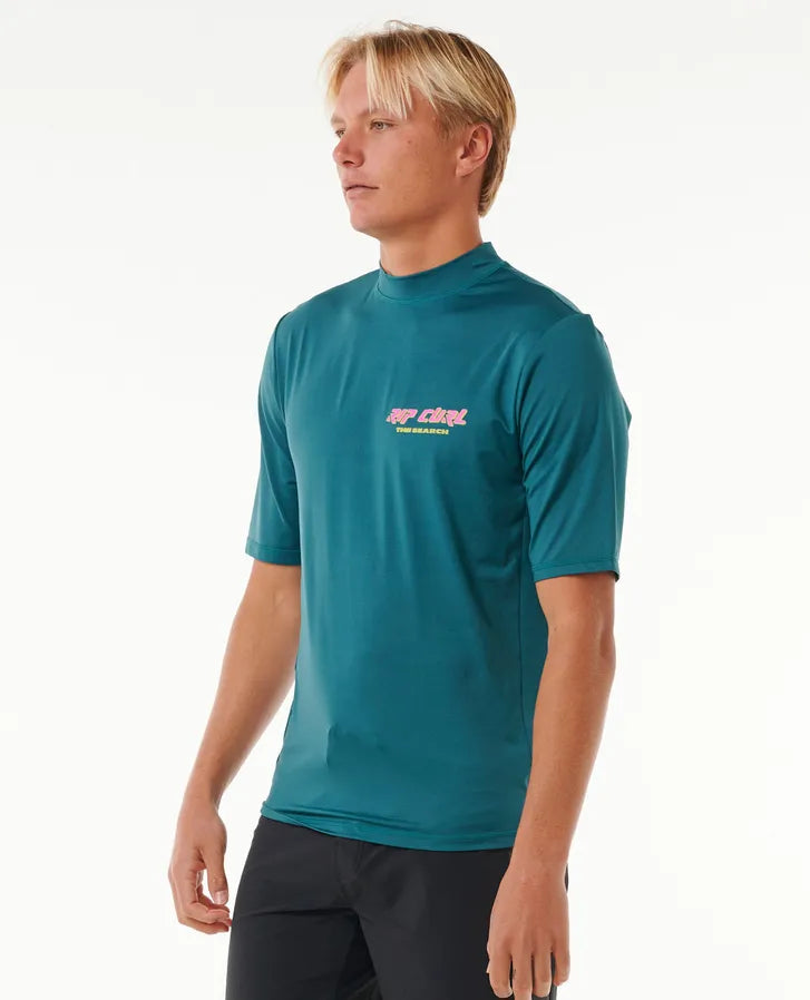 RIPCURL QUEST LOCKUP UPF SHORT SLEEVE RASH VEST