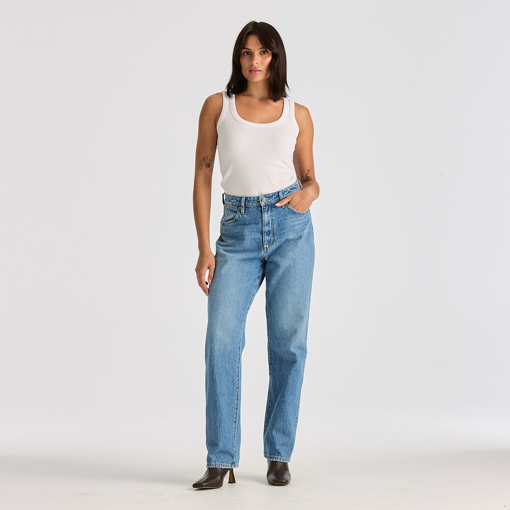 WRANGLER HI CLAUDIA BLUE FLOWER JEANS