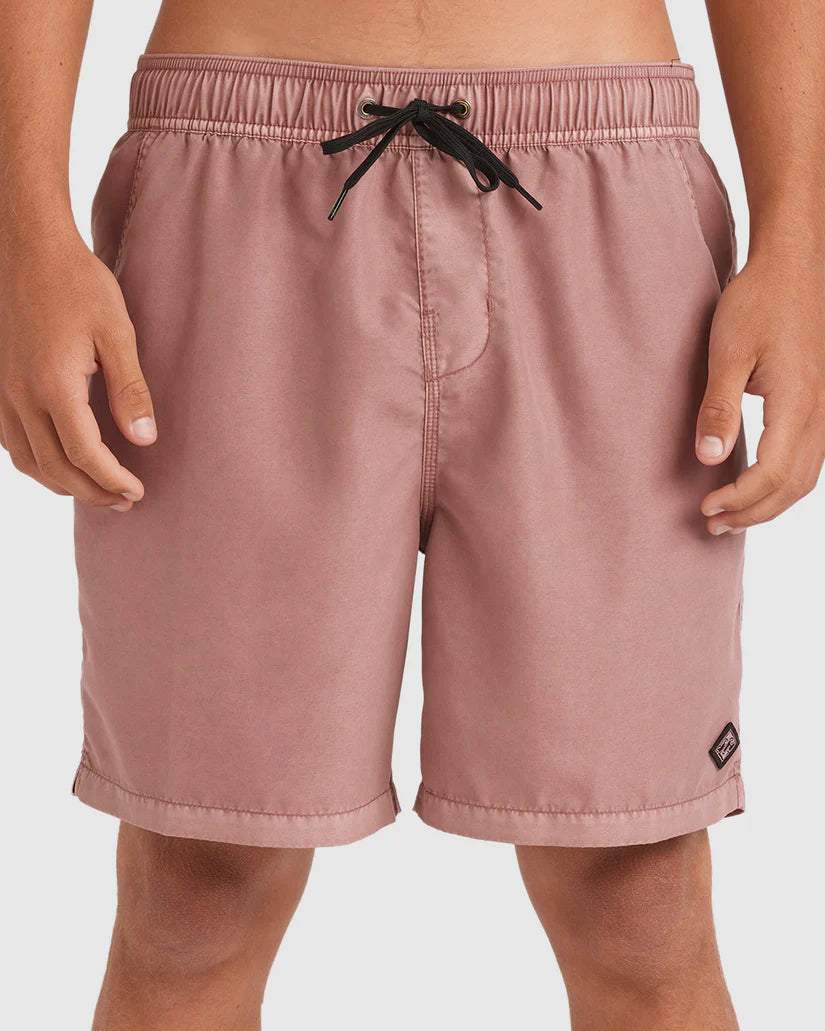 BILLABONG MENS ALL DAY OVERDYE LAYBACK 17" BOARDSHORTS – DUSTY ROSE