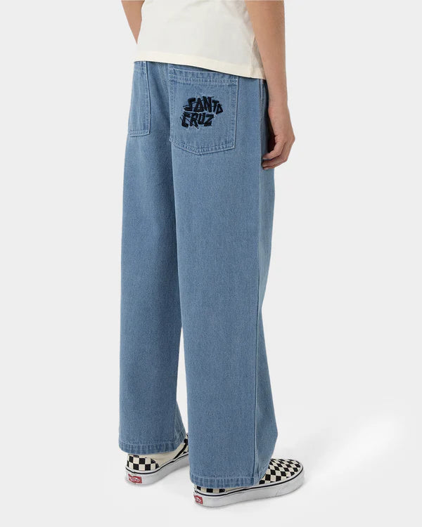 SANTA CRUZ YELLING STACK BAGGY DENIM JEANS BAGGY JEANS