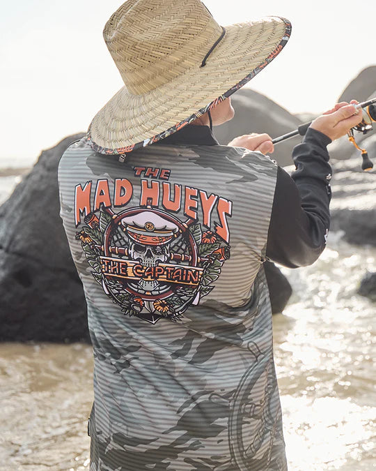 MAD HUEYS THE ISLAND CAPTAIN UPF FISHING JERSEY