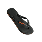 KIDS RUBBER LOGO BLACK/ORANGE NEON