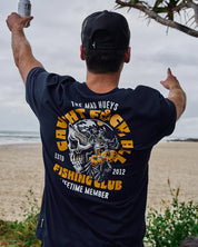 MAD HUEYS TROPIC CAUGHT FK ALL TEE NAVY