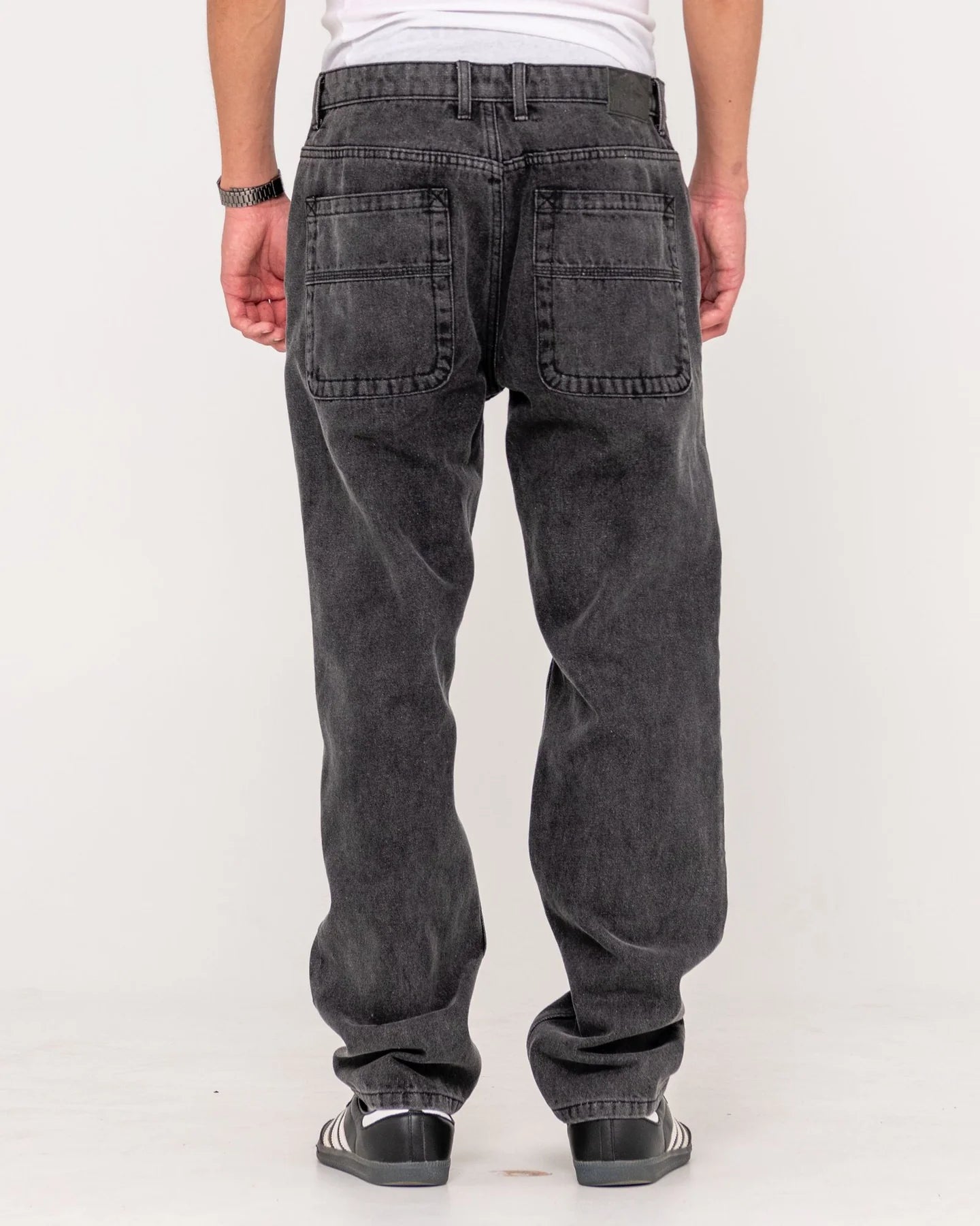 RUSTY STEVEN STRAIGHT JEAN - STONE BLACK