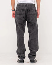 RUSTY STEVEN STRAIGHT JEAN - STONE BLACK