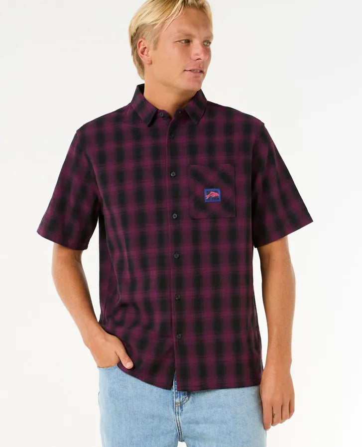 RIP CURL RAW ENERGY PLAID SHIRT