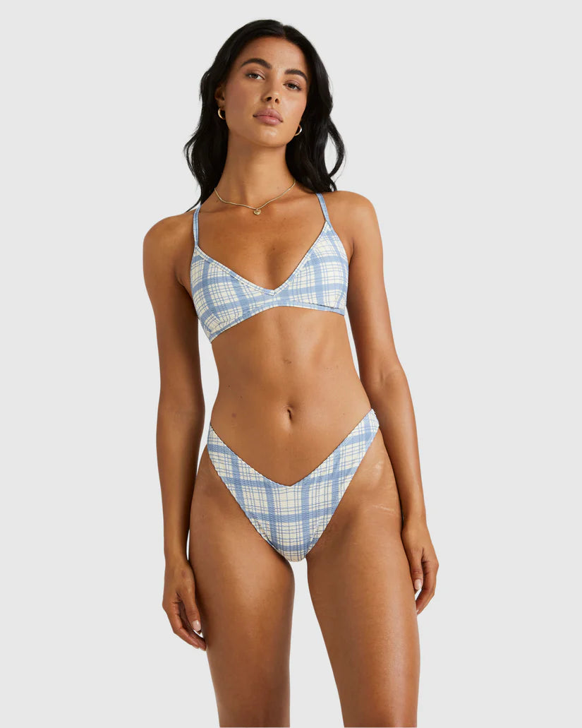 RVCA VINTAGE PLAID V MEDIUM FRENCH