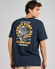 MAD HUEYS TROPIC CAUGHT FK ALL TEE NAVY