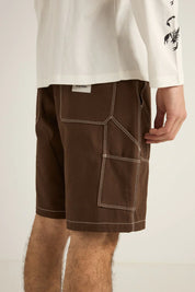RHYTHM CARPENTER CANVAS SHORT CHOCOLATE