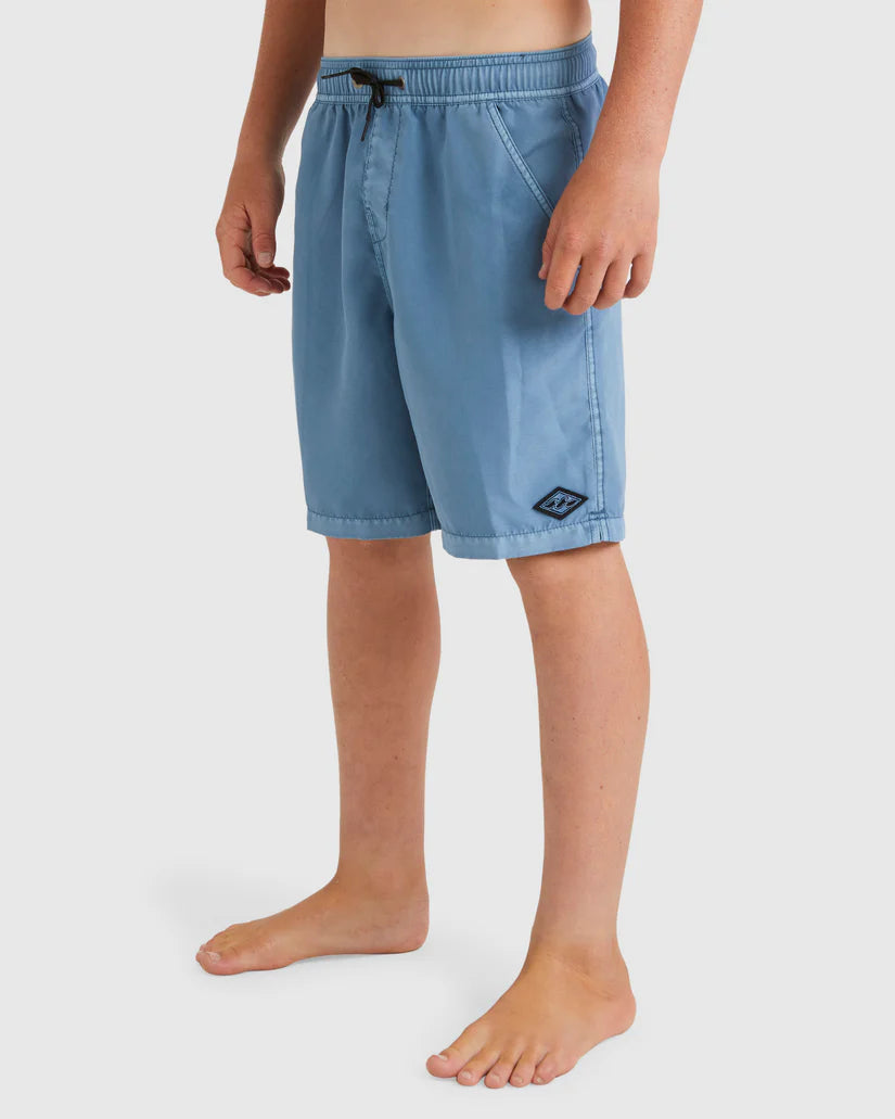 BILLABONG ALL DAY OVERDYE LAYBACK BOYS - STEEL BLUE