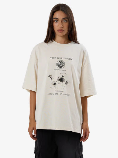 THRILLS DEADLY POSY OVERSIZE TEE