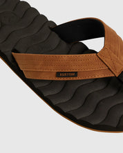 KUSTOM HUMMER THONGS BLACK/TAN