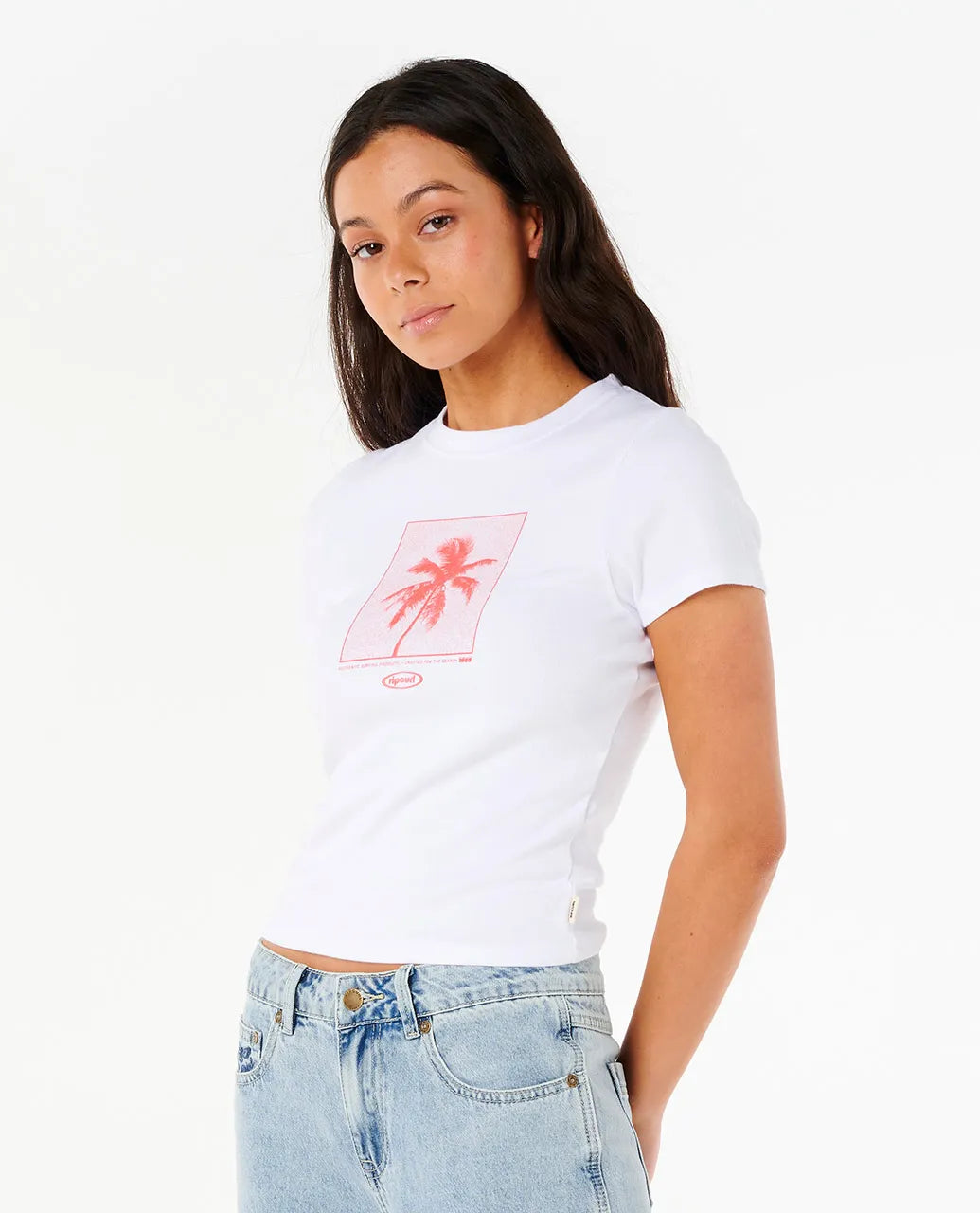 RIP CURL NEON PALM FITTED TEE