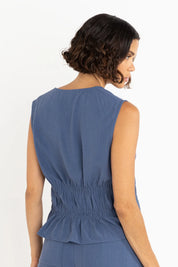 RHYTHM SKYLA TIE FRONT TOP