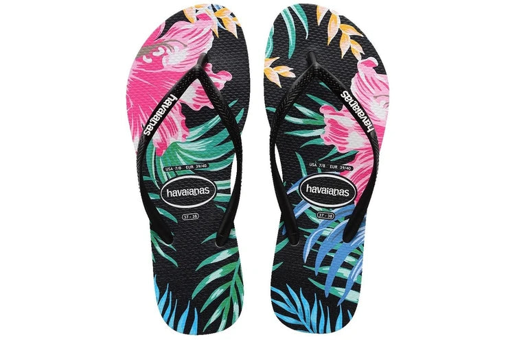 KIDS SLIM FLORAL PALM BLACK/BLACK