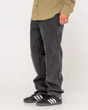 RUSTY STEVEN STRAIGHT JEAN - STONE BLACK