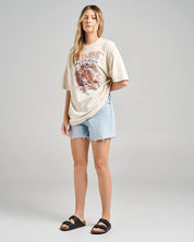 HUEYS SURF AND TURF WOMENS OVERSIZED TEE