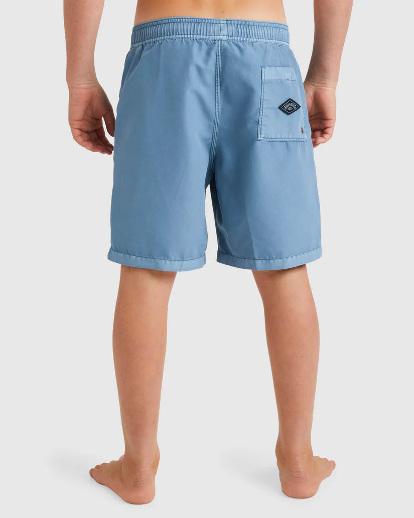 BILLABONG ALL DAY OVERDYE LAYBACK BOYS - STEEL BLUE