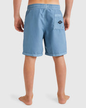BILLABONG ALL DAY OVERDYE LAYBACK BOYS - STEEL BLUE