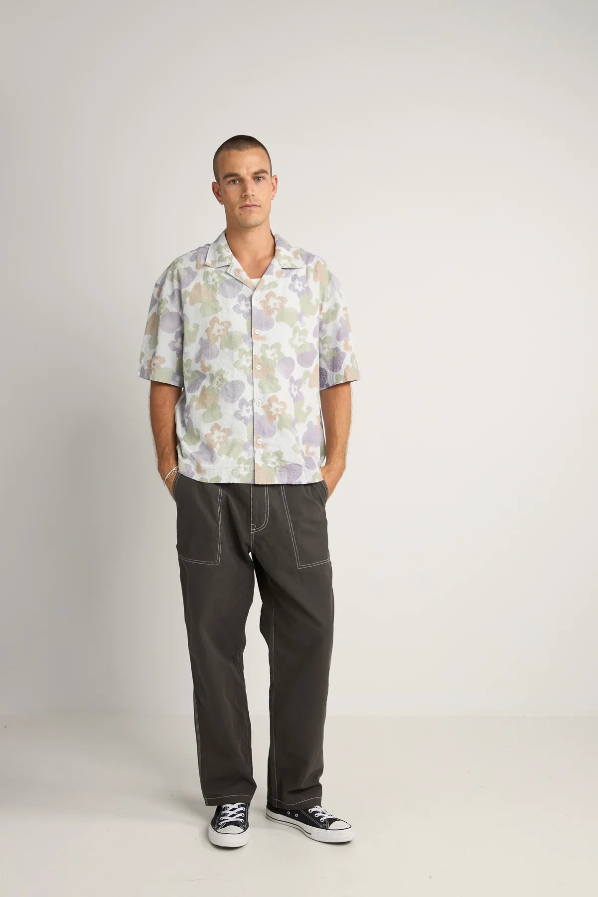 RHYTHM RELAXED FLORAL CAMO SS SHIRT