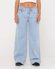 RUSTY LOW RISE SUPER WIDE LEG DENIM JEAN