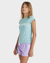 BILLABONG HEAT WAVE SUNSHIRT - MISTY BLUE