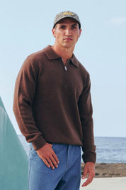 RHYTHM QUARTER ZIP KNIT