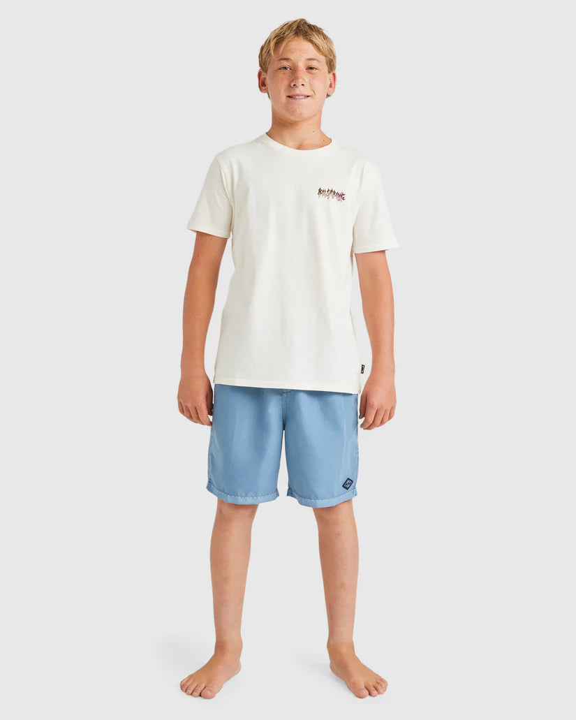 BILLABONG ALL DAY OVERDYE LAYBACK BOYS - STEEL BLUE