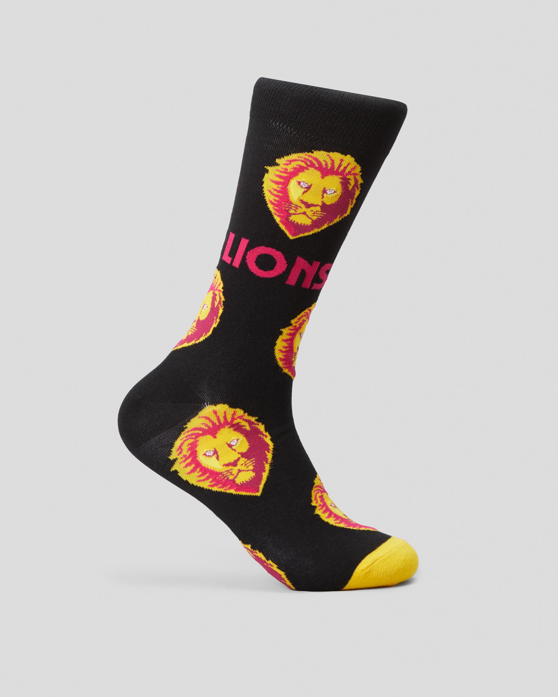 AFL BRISBANE LIONS MASCOT ORGANIC COTTON SOCK