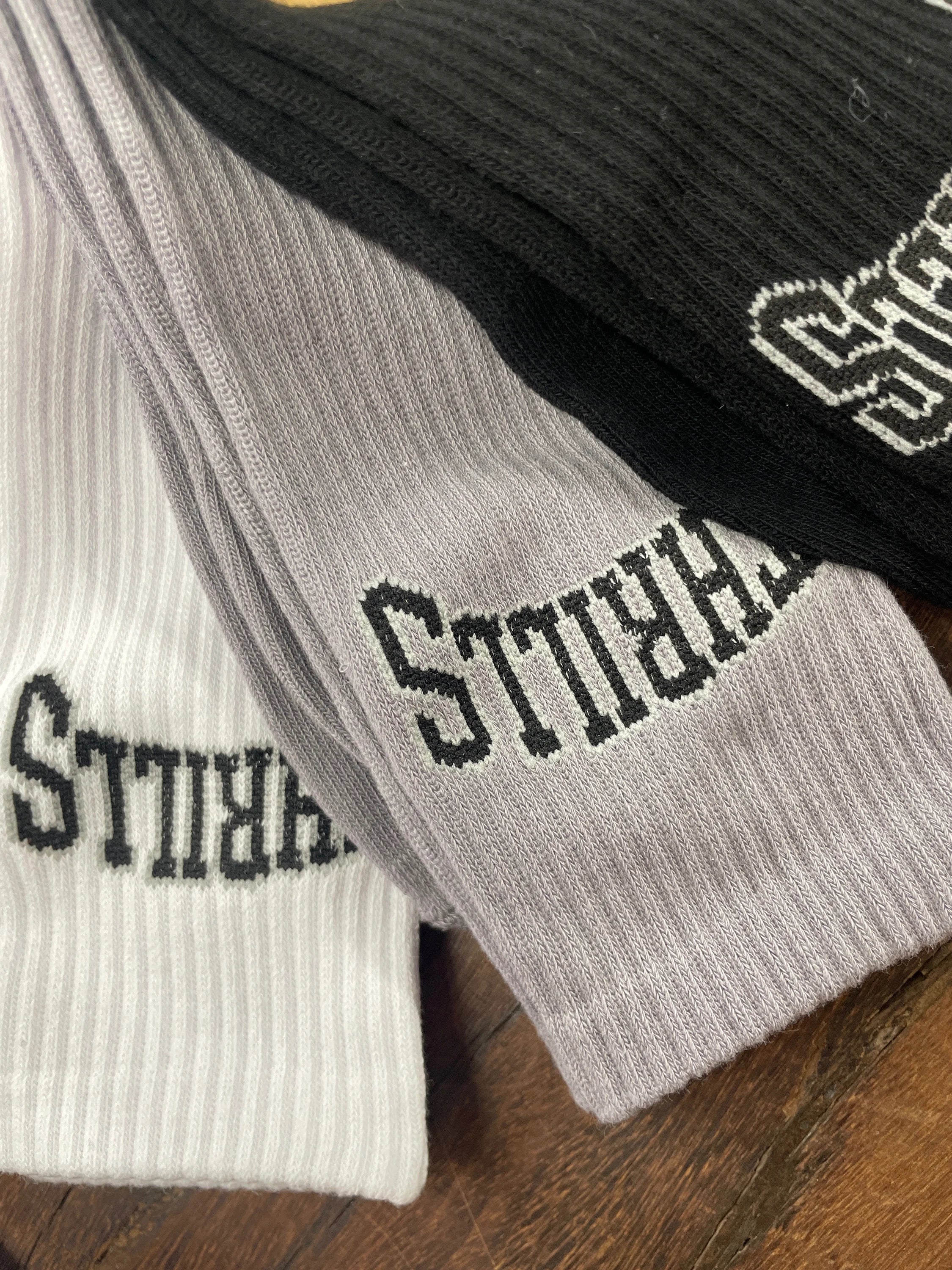 THRILLS LEGACY 3 PACK SOCK BLACK-DAPPLE GREY-WHITE
