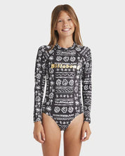 BILLABONG LOST ON YOU LS BODYSUIT - BLACK