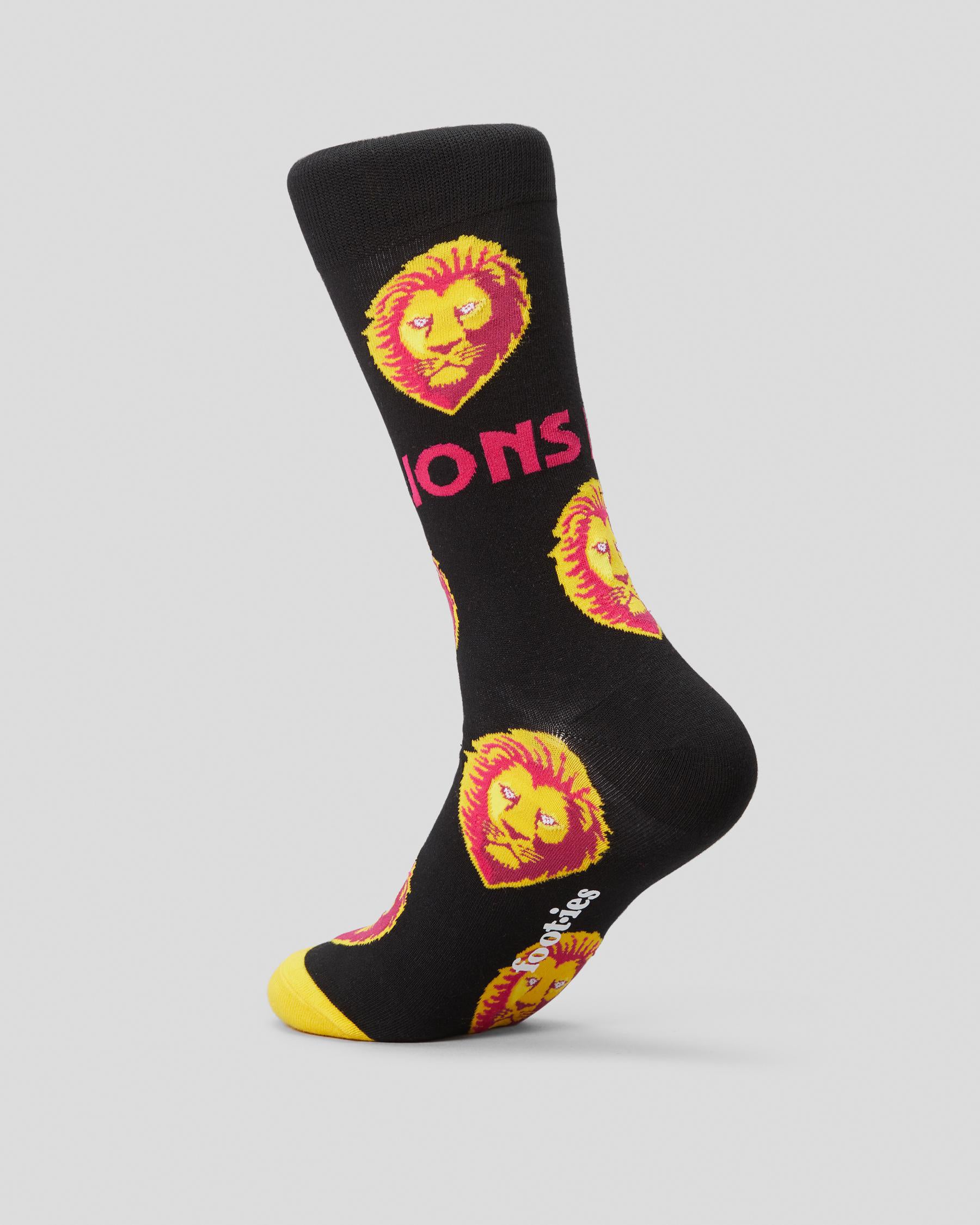 AFL BRISBANE LIONS MASCOT ORGANIC COTTON SOCK