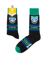 NRL NEW ZEALAND WARRIORS STRIPE ORGANIC COTTON SOCK